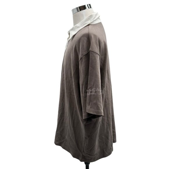 Weekday Pascal Oversized Polo Shirt Size Large - Picture 2 of 7